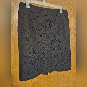 The Limited Black Lace Pencil Skirt